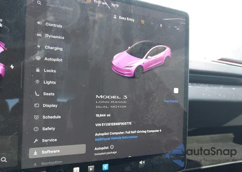 2025 Tesla Model 3 Long Range All-Wheel Drive из США, поврежденный, VIN 5YJ3E1EB9SF905775